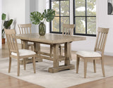 Napa 108-inch Dining Table with 2/18-inch Leaves, Sand - NP500TS