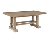 Napa 108-inch Dining Table with 2/18-inch Leaves, Sand - NP500TS