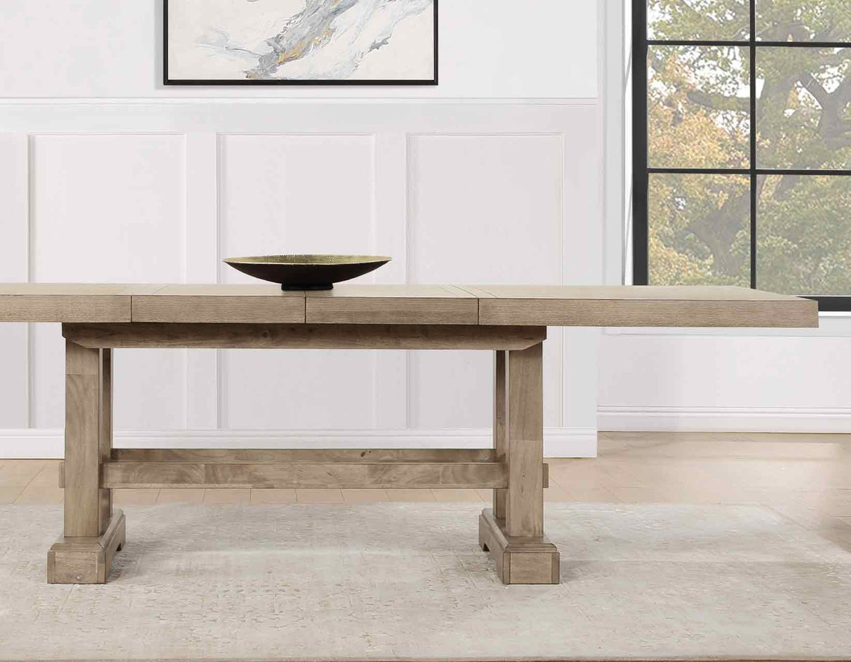 Napa 108-inch Dining Table with 2/18-inch Leaves, Sand - NP500TS