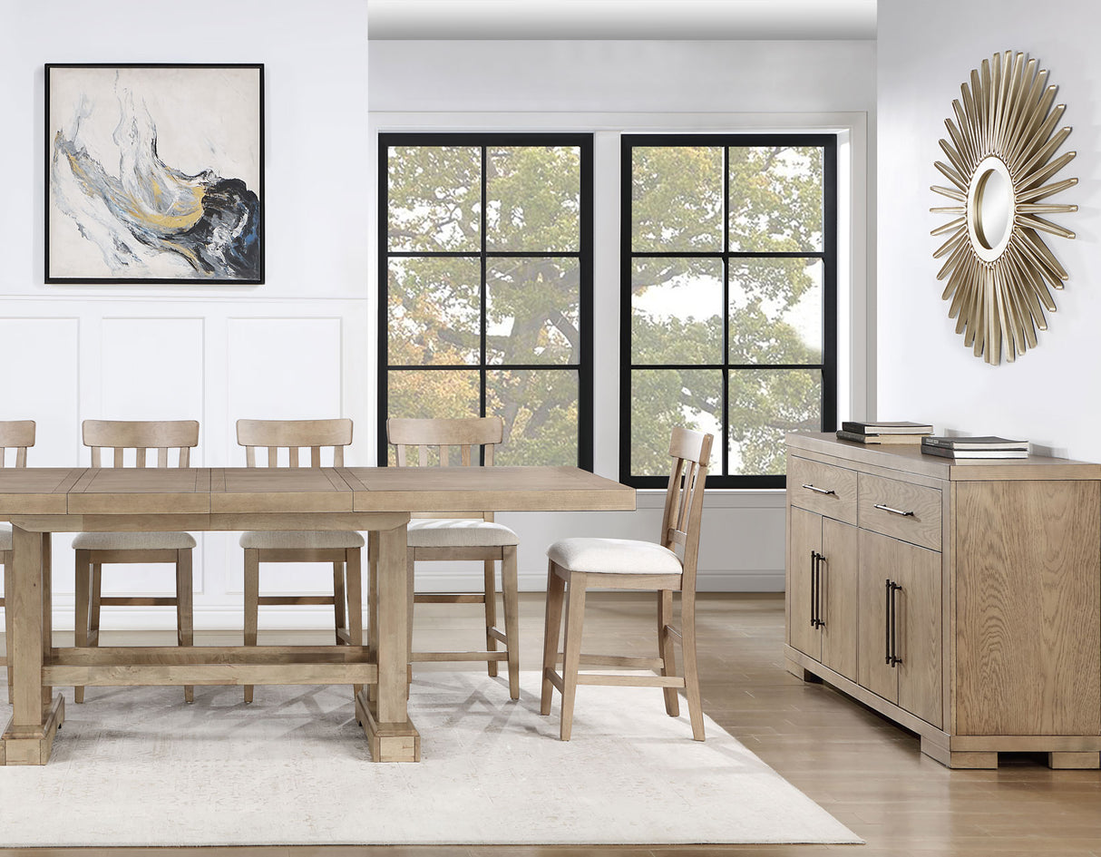 Napa 5-Piece Counter Dining Set, Sand(Table & 4 Counter Chairs) from Steve Silver - Luna Furniture