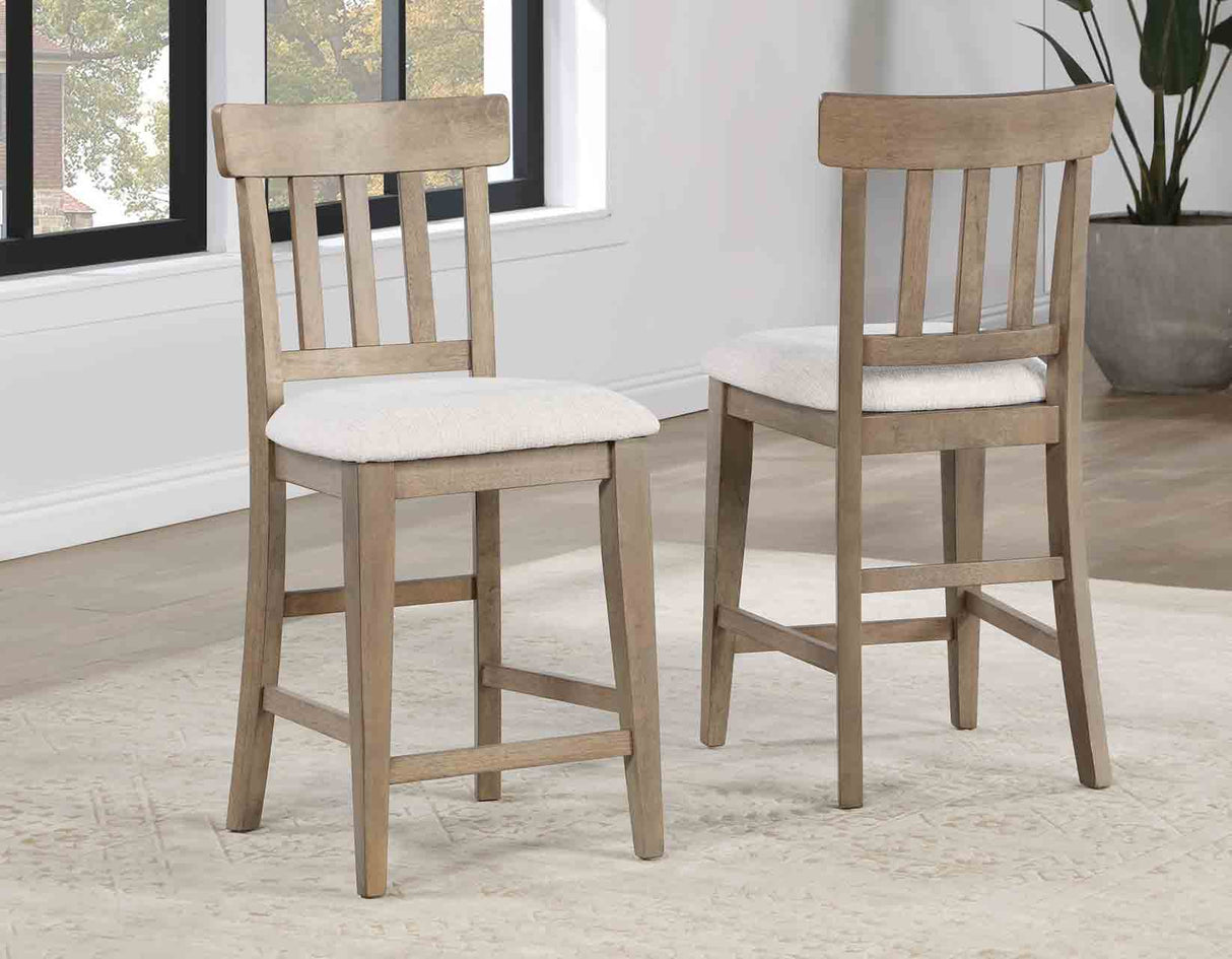 Napa 5-Piece Counter Dining Set, Sand(Table & 4 Counter Chairs) from Steve Silver - Luna Furniture