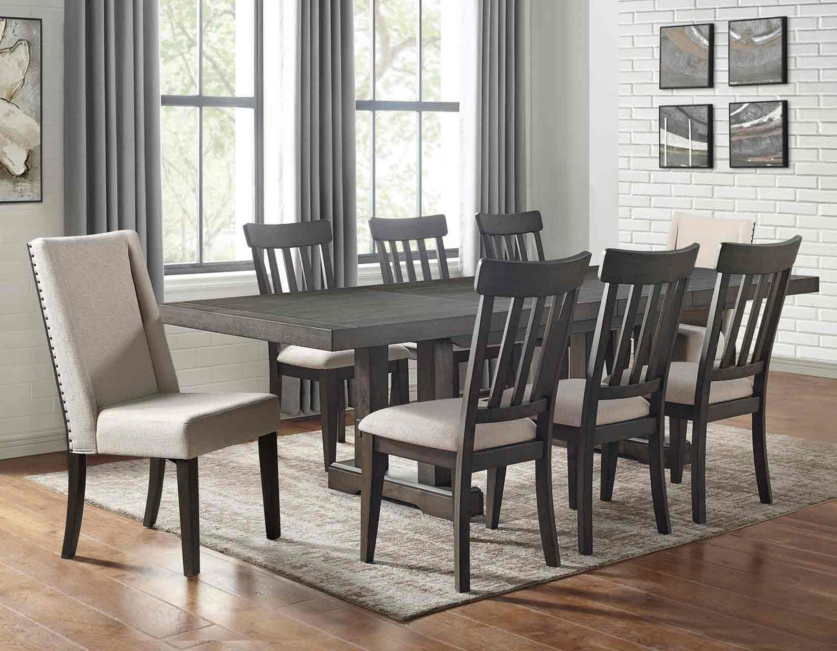 Napa 7-Piece Dining Set(Table, 2 Upholstered & 4 Side Chairs) - SET | NP500T | NP500S(4) | NP500US(2)