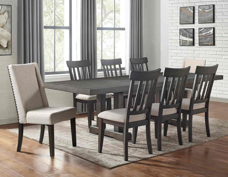 Napa 7-Piece Dining Set(Table, 2 Upholstered & 4 Side Chairs) - SET | NP500T | NP500S(4) | NP500US(2)