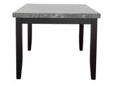 Napoli 6-Piece 64-inch Gray Marble Dining Set(Table, Bench & 4 Side Chairs) - SET | NL500GT | NL500SG(4) | NL500BNG