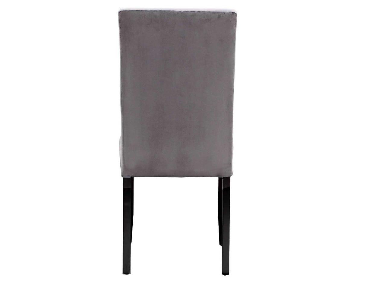 Napoli Side Chair, Gray Velvet - NL500SG