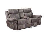 Nashville Manual Glider Recliner Console Loveseat, Grey - NH850CLG