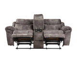 Nashville Manual Glider Recliner Console Loveseat, Grey - NH850CLG