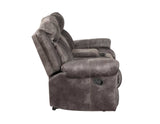 Nashville Manual Glider Recliner Console Loveseat, Grey - NH850CLG