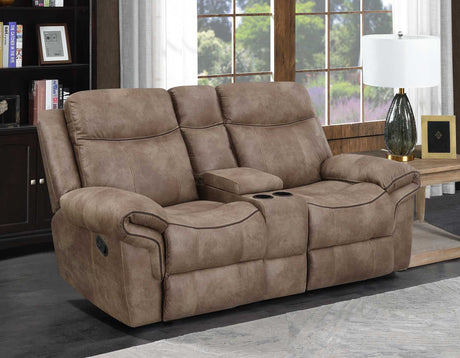 Nashville Manual Glider Recliner Console Loveseat - NH850CL