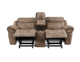 Nashville Manual Glider Recliner Console Loveseat - NH850CL