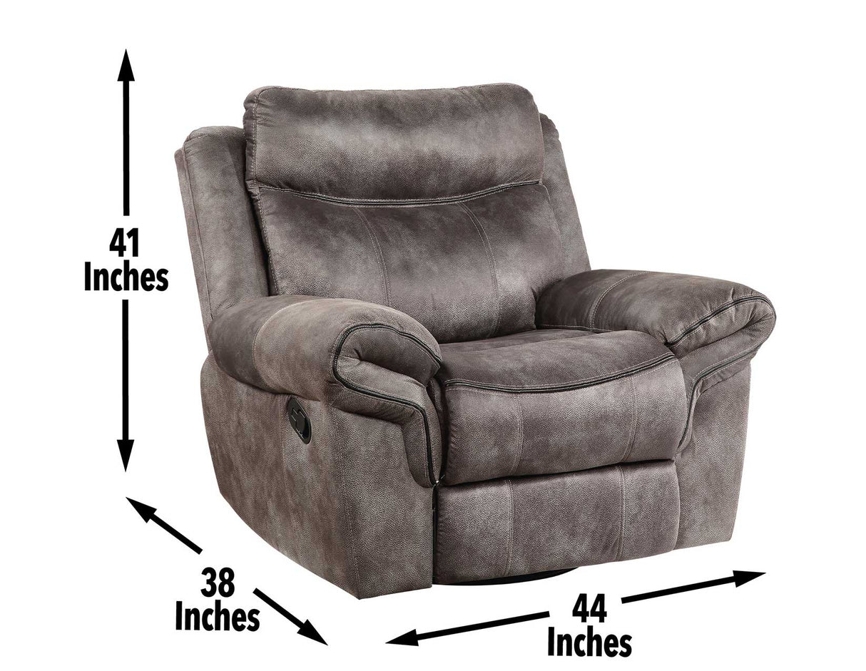 Nashville Swivel Glider Recliner, Grey - NH850RG