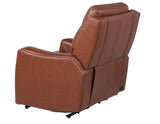 Natalia Dual-Power Leather Recliner, Coach from Steve Silver - Luna Furniture