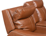 Natalia Dual-Power Leather Recliner, Coach from Steve Silver - Luna Furniture