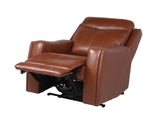 Natalia Dual-Power Leather Recliner, Coach from Steve Silver - Luna Furniture