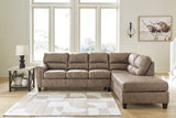 Navi 2-Piece Sectional with Ottoman in Fossil - PKG016507