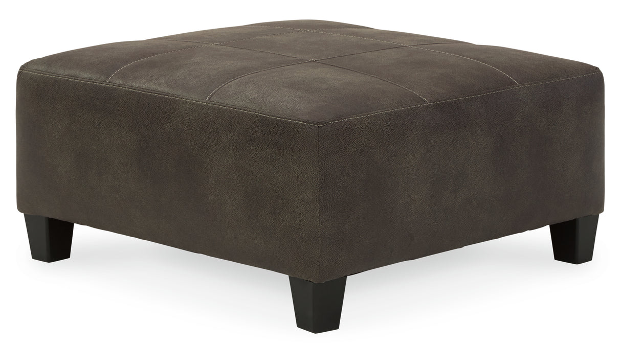 Navi 2-Piece Sectional with Ottoman in Smoke - PKG007392