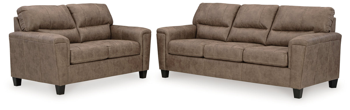 Navi Sofa and Loveseat in Fossil - PKG016504