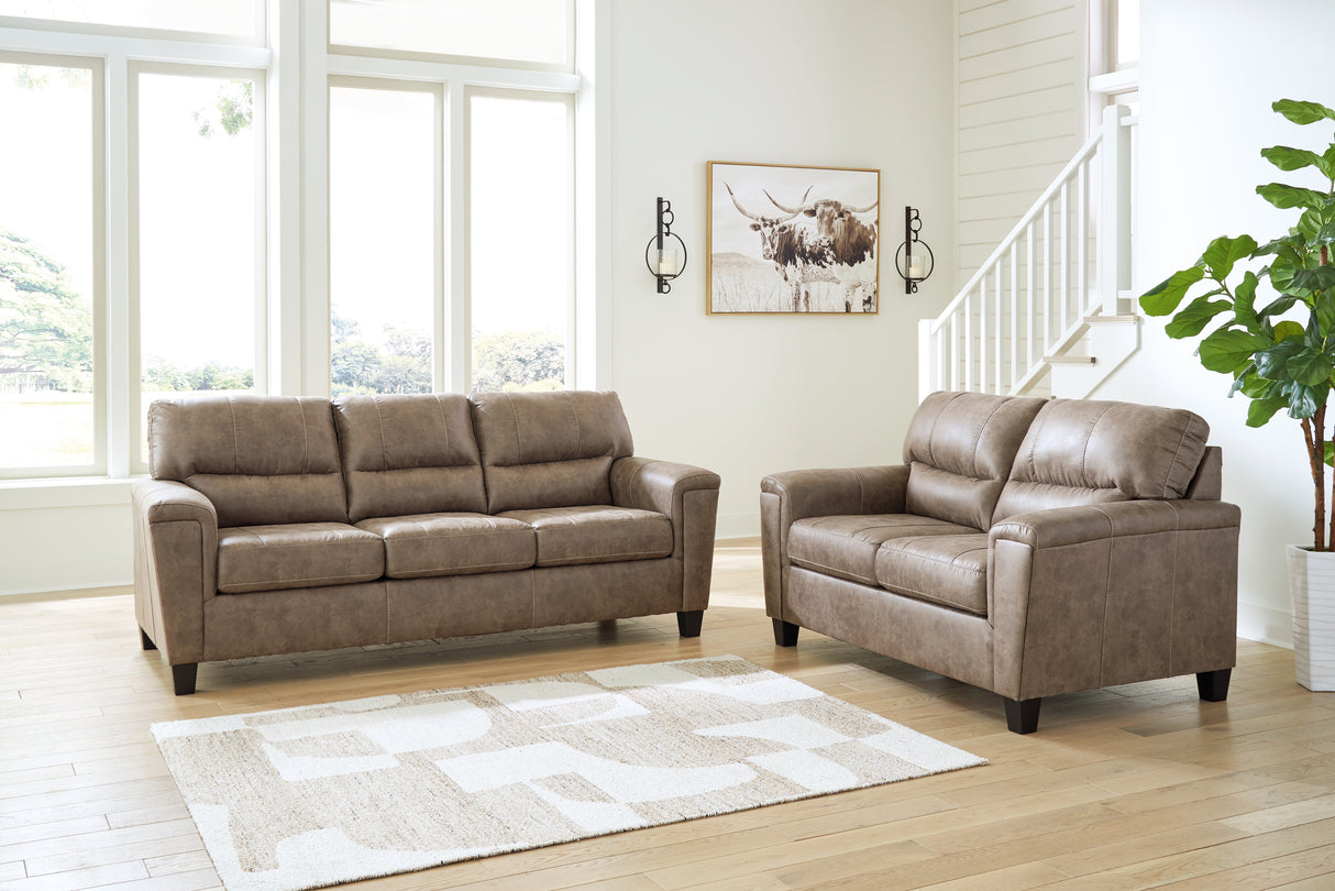 Navi Sofa and Loveseat in Fossil - PKG016504