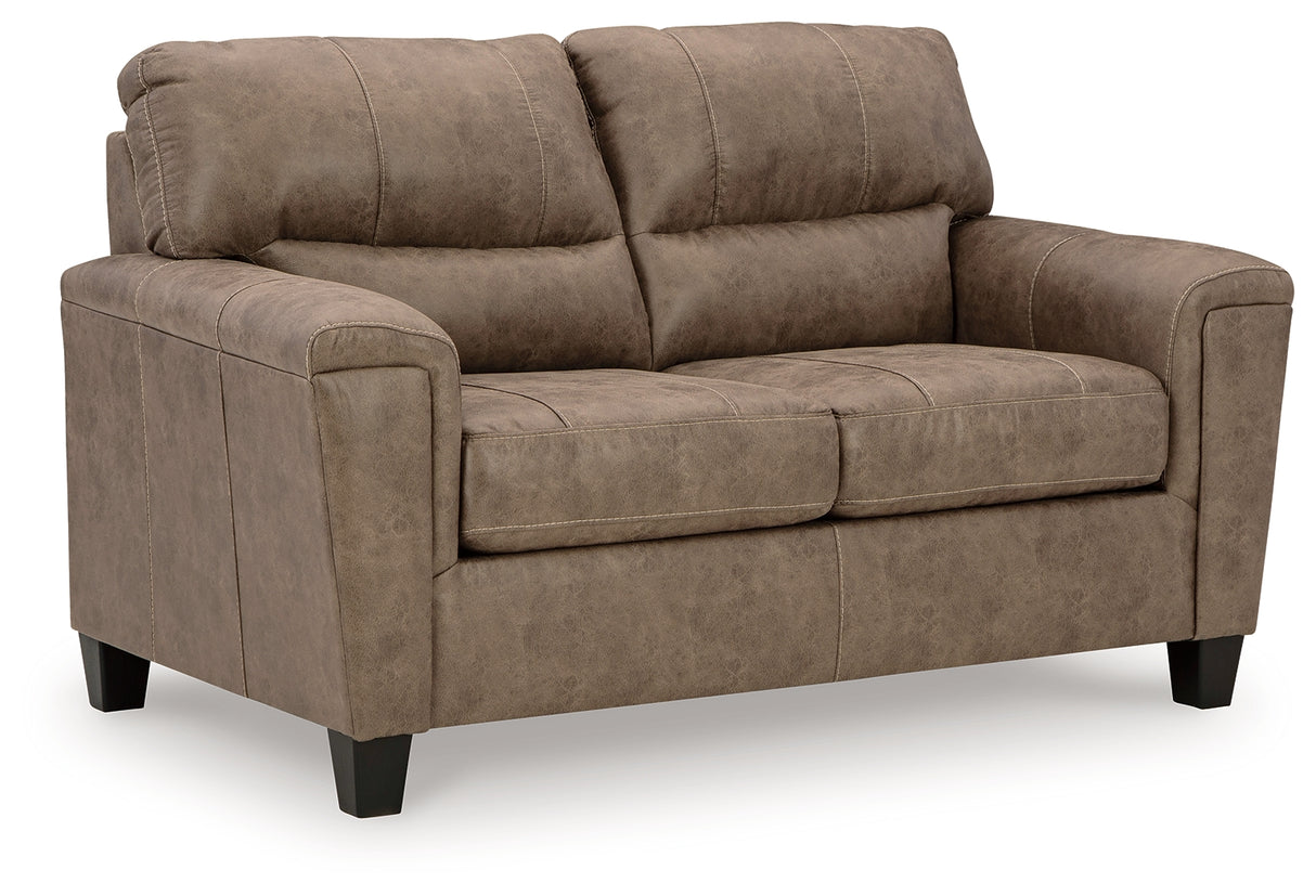 Navi Sofa, Loveseat and Recliner in Fossil - PKG016505