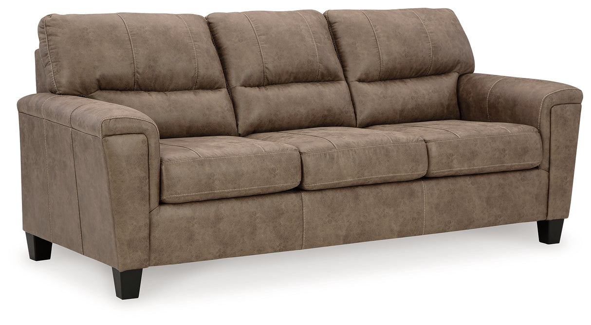 Navi Sofa, Loveseat and Recliner in Fossil - PKG016505