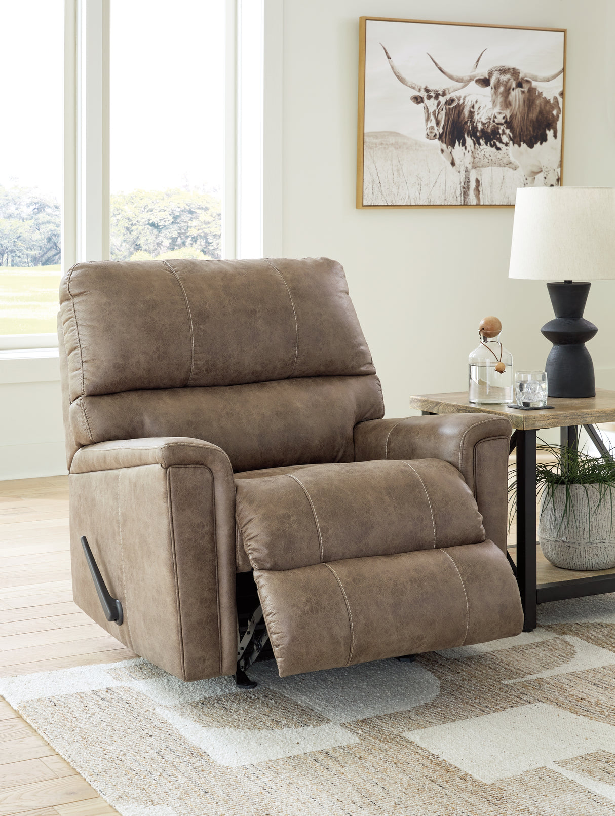 Navi Sofa, Loveseat and Recliner in Fossil - PKG016505