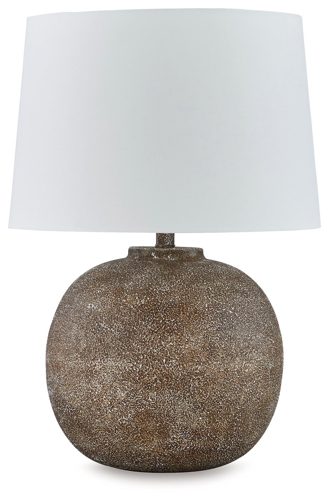 Neavesboro 2-Piece Table Lamp Set in Antique Brown/White from Ashley - Luna Furniture