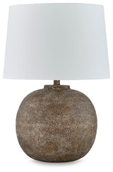 Neavesboro Antique Brown/White Table Lamp from Ashley - Luna Furniture