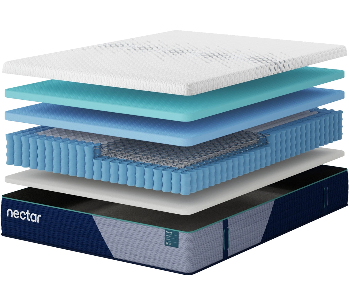 Nectar Hybrid Premier 5.1 White King Mattress from Ashley - Luna Furniture