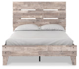 Neilsville Full Platform Bed with Dresser and Chest in Whitewash from Ashley - Luna Furniture