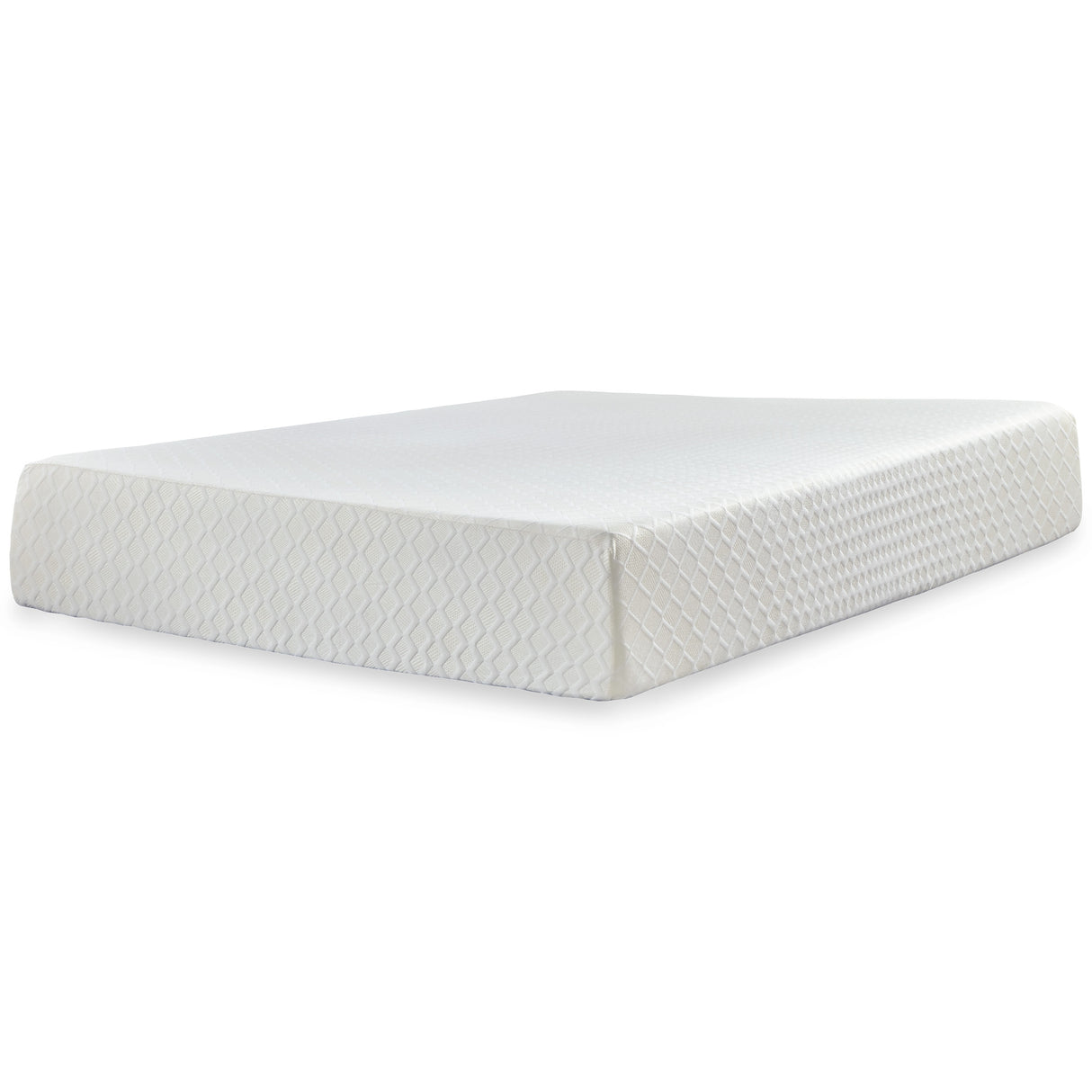 Neilsville Full Platform Bed with Mattress in Whitewash - PKG018266