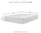 Neilsville Full Platform Bed with Mattress in Whitewash - PKG018266