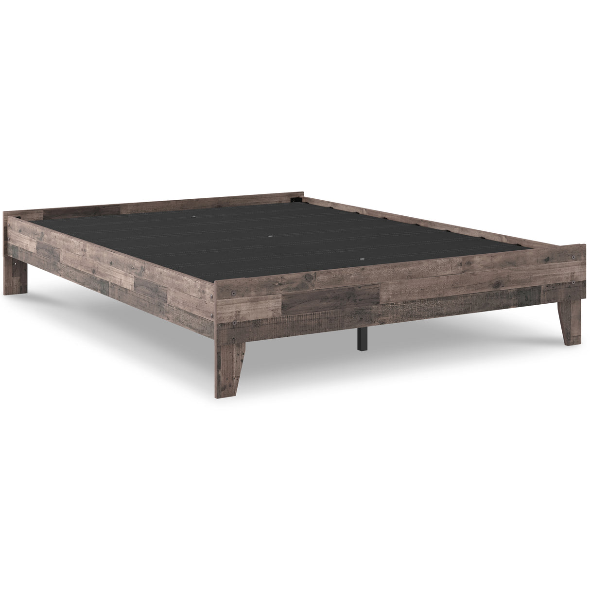 Neilsville Queen Platform Bed with Mattress in Multi Gray from Ashley - Luna Furniture