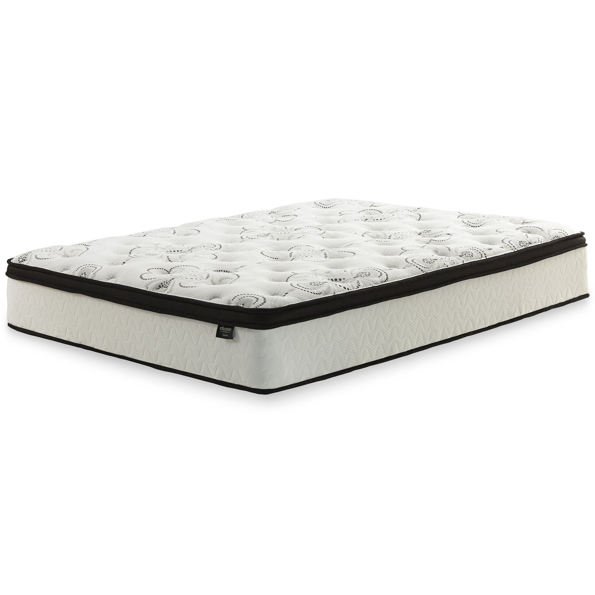 Neilsville Queen Platform Bed with Mattress in Whitewash - PKG018269