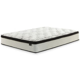 Neilsville Queen Platform Bed with Mattress in Whitewash - PKG018269