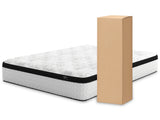 Neilsville Queen Platform Bed with Mattress in Whitewash - PKG018269