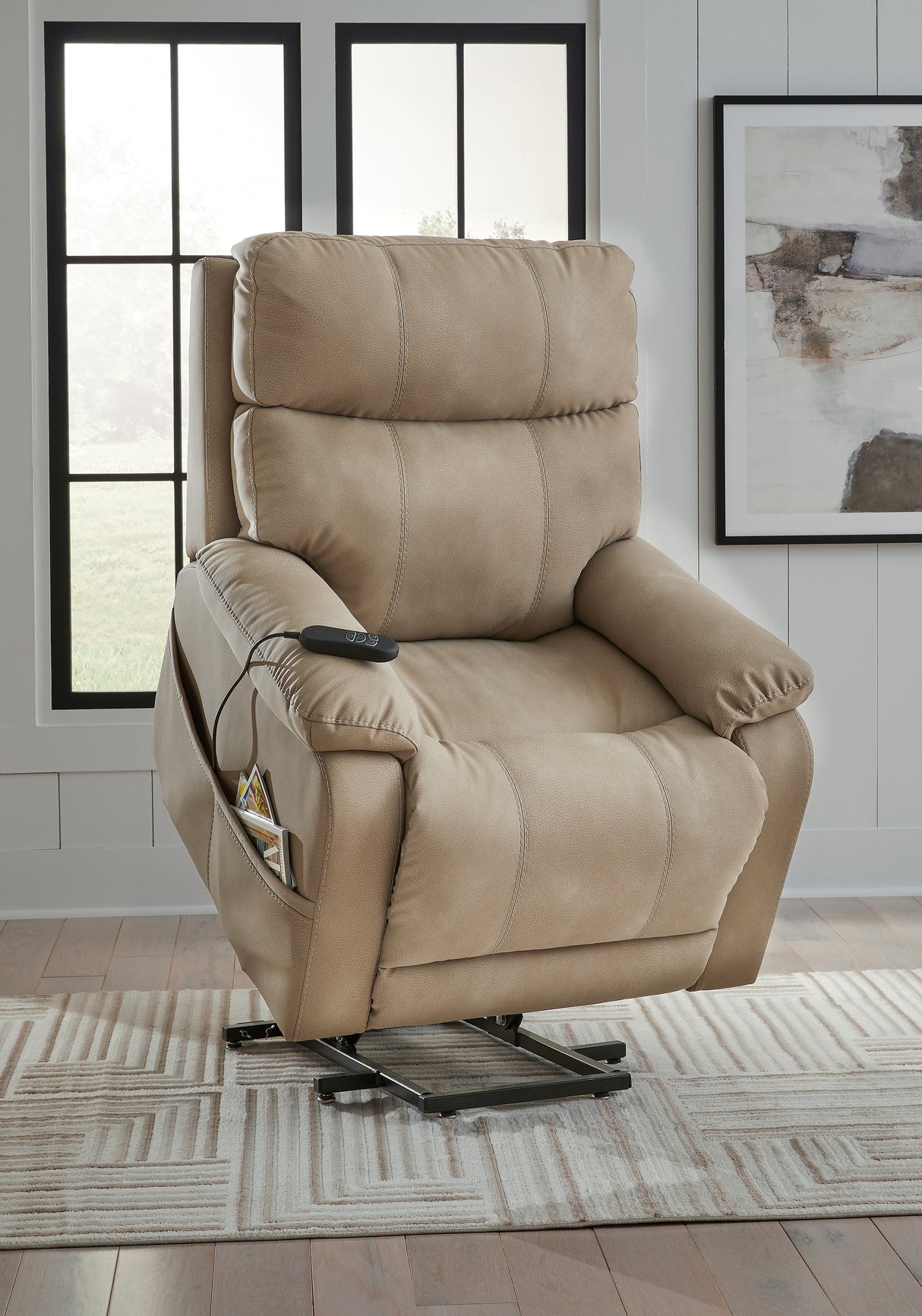 Next-Gen Durapella Sand Power Lift Recliner - 4070912