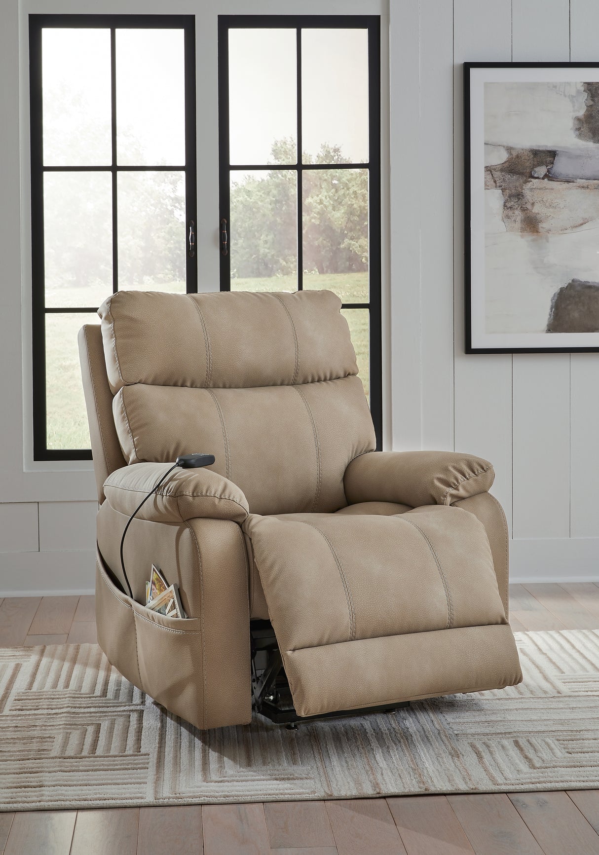 Next-Gen Durapella Sand Power Lift Recliner - 4070912