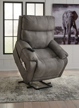 Next-Gen Durapella Slate Power Lift Recliner from Ashley - Luna Furniture