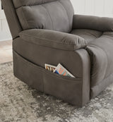 Next-Gen Durapella Slate Power Lift Recliner from Ashley - Luna Furniture