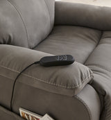 Next-Gen Durapella Slate Power Lift Recliner from Ashley - Luna Furniture