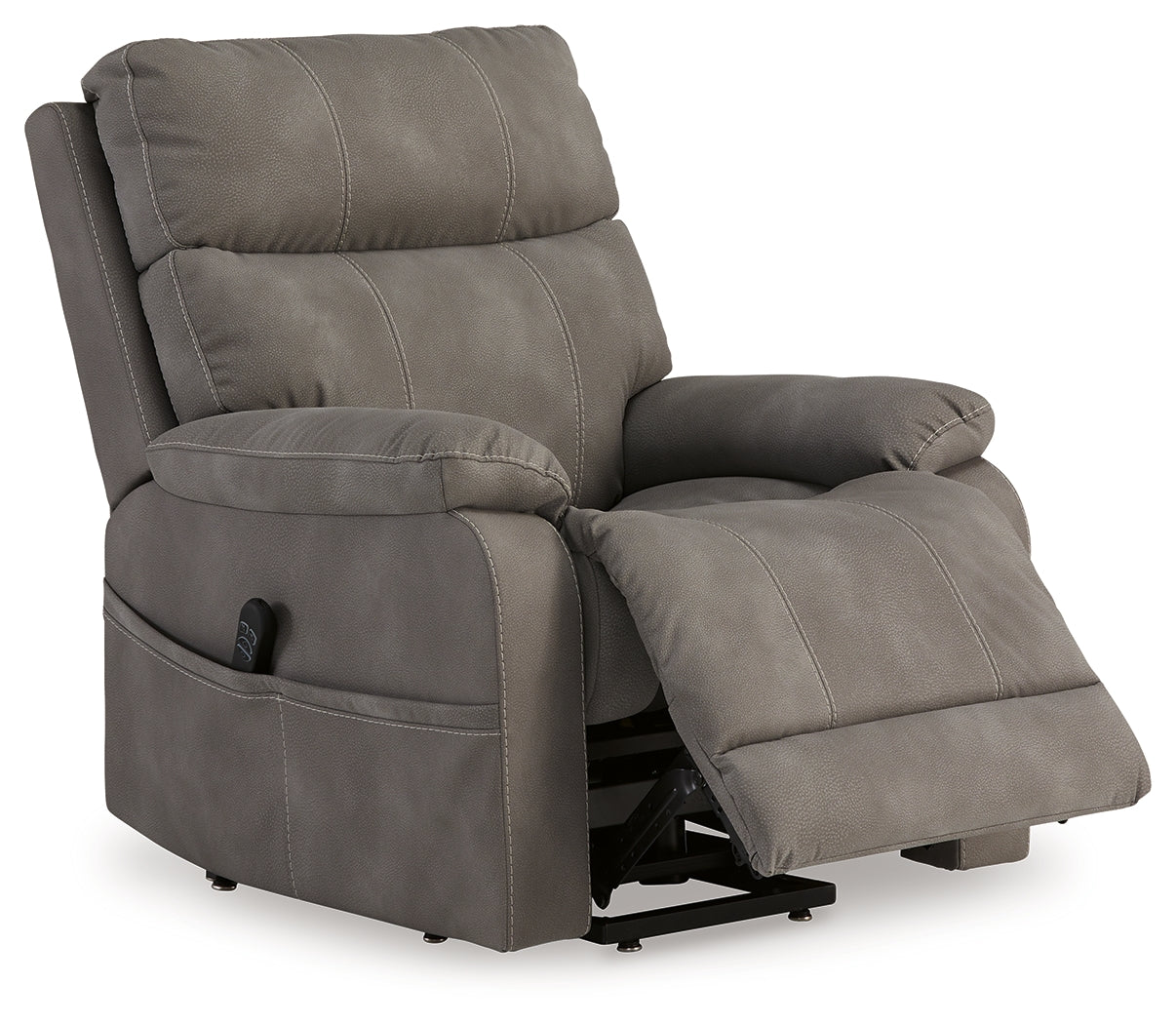 Next-Gen Durapella Slate Power Lift Recliner from Ashley - Luna Furniture