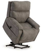 Next-Gen Durapella Slate Power Lift Recliner from Ashley - Luna Furniture