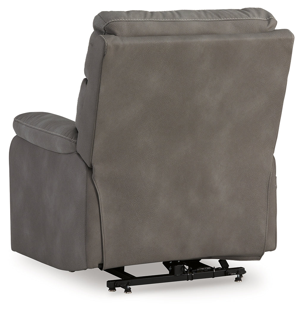 Next-Gen Durapella Slate Power Lift Recliner from Ashley - Luna Furniture