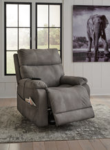 Next-Gen Durapella Slate Power Lift Recliner from Ashley - Luna Furniture