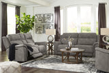 Next-Gen DuraPella Sofa, Loveseat and Recliner in Slate - PKG008141