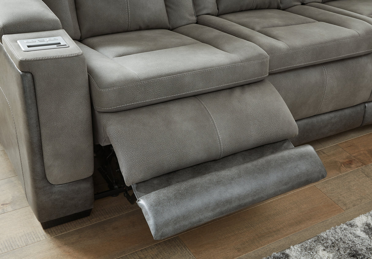 Next-Gen DuraPella Sofa, Loveseat and Recliner in Slate - PKG013057