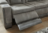 Next-Gen DuraPella Sofa, Loveseat and Recliner in Slate - PKG013057