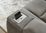 Next-Gen DuraPella Sofa, Loveseat and Recliner in Slate - PKG013057