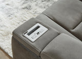 Next-Gen DuraPella Sofa, Loveseat and Recliner in Slate - PKG013057