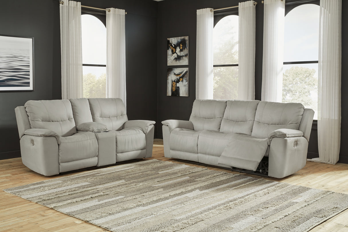 Next-Gen Gaucho Sofa, Loveseat and Recliner in Fossil - PKG013178